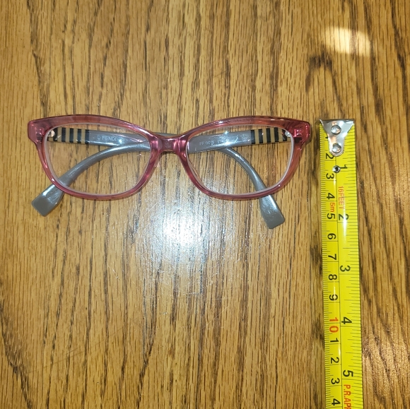 Fendi Logo Pink Side Logo Optical Frames Eyeglasses - Picture 13 of 14